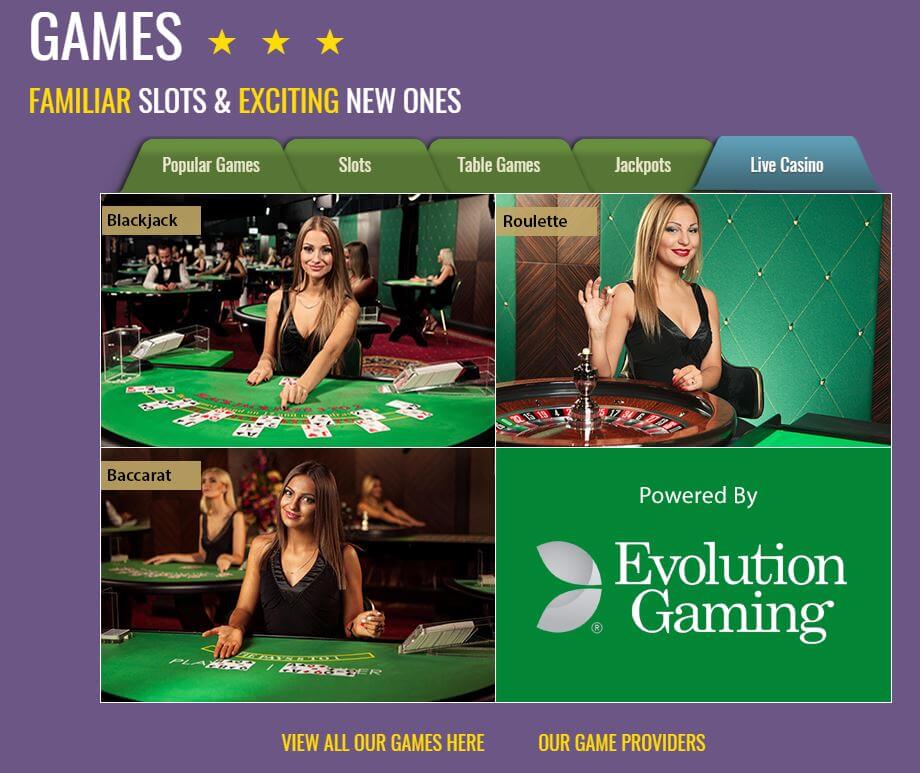 Play Live Casino from Evolution, Extreme and Xpro